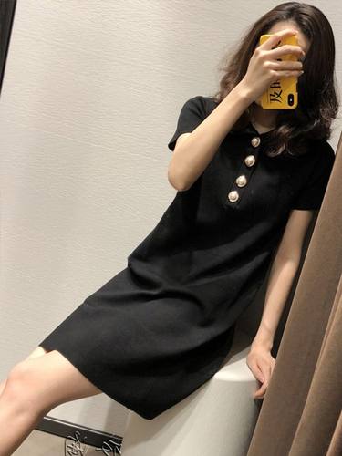 产后哺乳衣服时尚针织连衣裙夏装新款母乳外出喂奶衣宽松裙子潮妈-图1