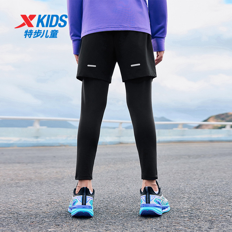 特步童装冬季新款男童保暖休闲加厚长裤儿童运动亲肤学生针织长裤,淘宝优惠券,粉丝福利购,淘宝优惠卷