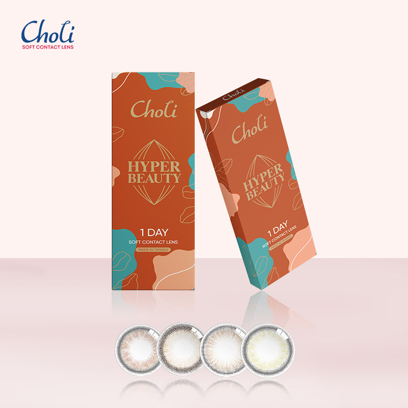 choli美瞳日抛女自然大小直径10片灰色正品混血近视隐形眼镜 - 图3