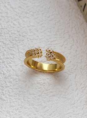 HANXINSTUDIOS925拉丝戒指女