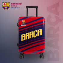 Barcelona club merchandise -- Barcelona red blue bump color universal wheel suitcase 20 inch case suitcase