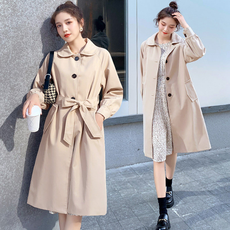 中长款小个子2020秋季装今年风衣 庆情风衣