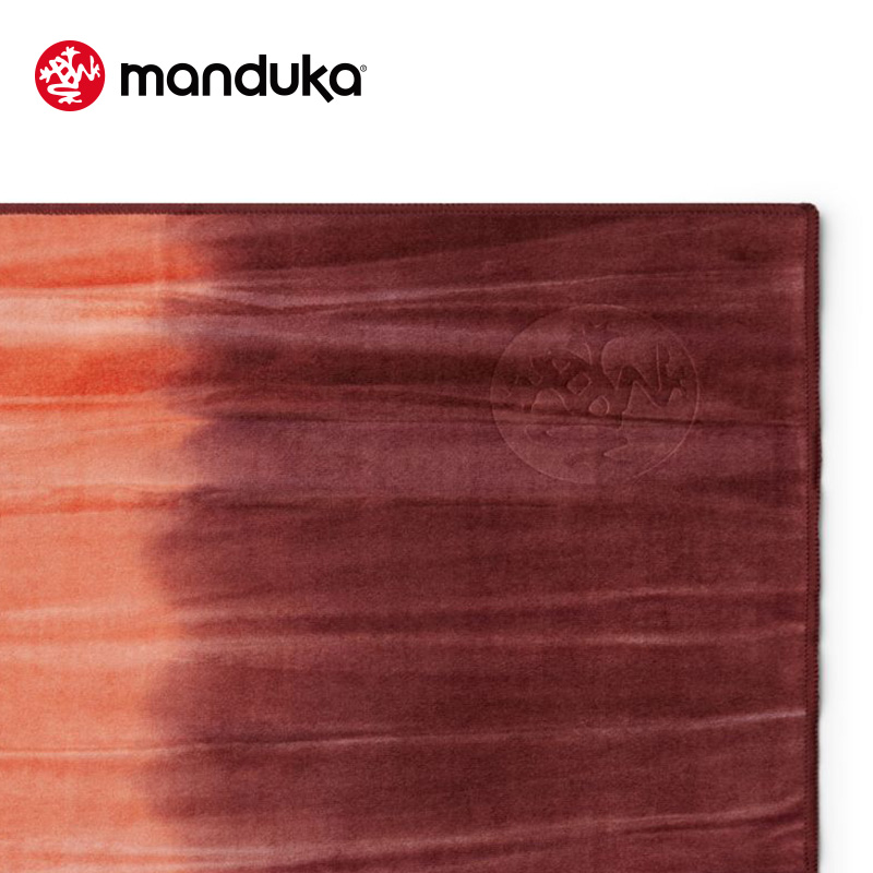 Manduka eQua绒面超细纤维吸汗速干防滑可机洗多功能瑜伽巾铺巾-图1