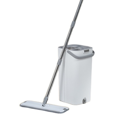 家用刮刮乐万能墩布拖布超细纤维免手洗大号升级加桶懒人平板拖把