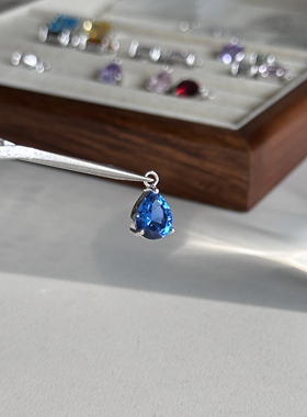 ERSHI尔时｜宝石吊坠合集 彩色925银可拆卸锆石尖晶高碳钻