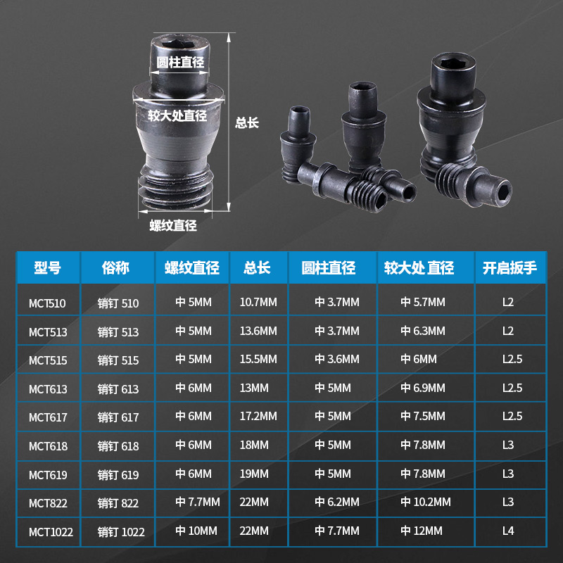 刀具配件 销钉 MCT513/617数控 车刀刀杆配件/刀垫螺丝 紧固刀片