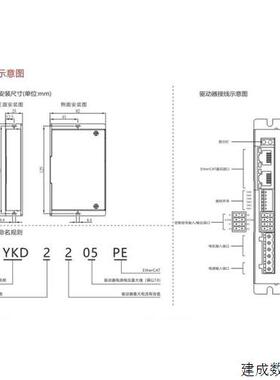议价研控开环总线步进电机驱动器YKD2205PE  YKD2405PE YKD2608PE