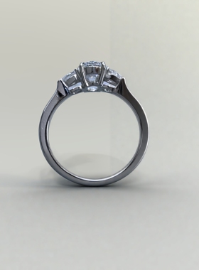 三生石椭圆1克拉2克拉钻戒