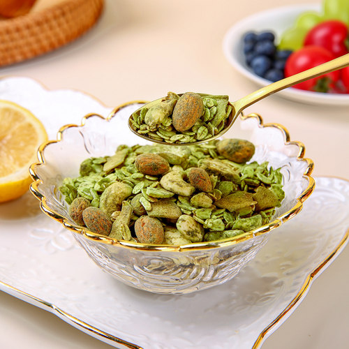 椰香抹茶烘焙燕麦片即食代餐榛子海盐巧克力麦片隔夜燕麦健身450g - 图0