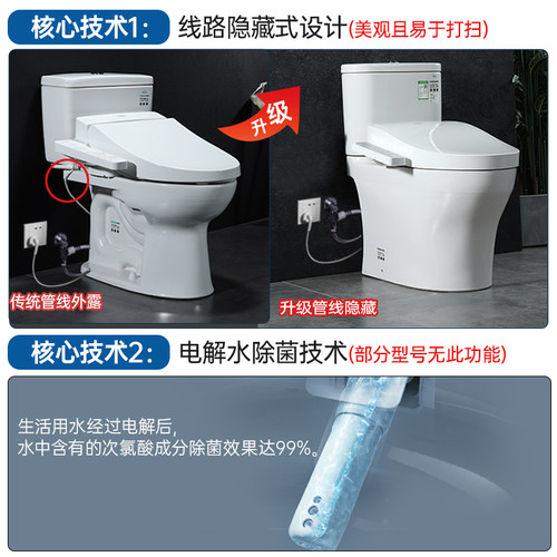 TOTO官方正品智能马桶CW887REB+TCF3F460即热式智能盖坐便器 (02) - 图1
