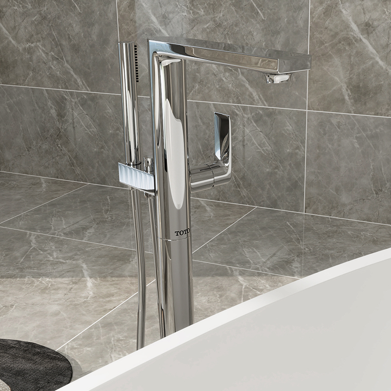 【全国补15%】TOTO浴缸龙头DM334CF/359落地独立式浴缸单柄带手持 - 图2