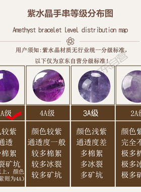 石玥珠宝紫水晶手链手串男女士款