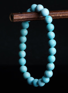 收藏级7-8mm绿松石手串