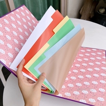 Out of Britain a group of 5 1 sheets of A4 loose-leaf universal plastic paper Color separating page Paginated Index Paper