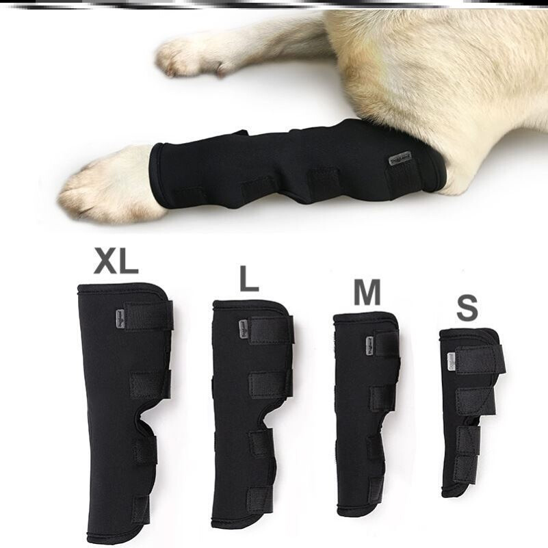 狗狗护腿套宠物腿受伤恢复绑带防舔关节固定弹力包裹腿部支架护套 - 图2