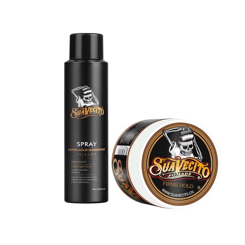 suavecito骷髅头套装男士定型发油 SUAVECITO头发造型