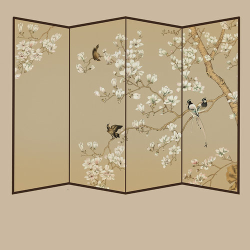 工笔画古风直播背景布3d立体背景墙古装5d中国风拍摄背景纸照相高级感装饰抖音快手直播汉服旗袍全家福 - 图3