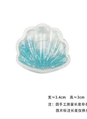 鞋花适配crocs透明流沙专柜同款