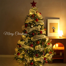 Christmas Tree Emulation encryption ins Wind net Red with light Christmas scene Scene Decorations Pendulum arrangement large suit