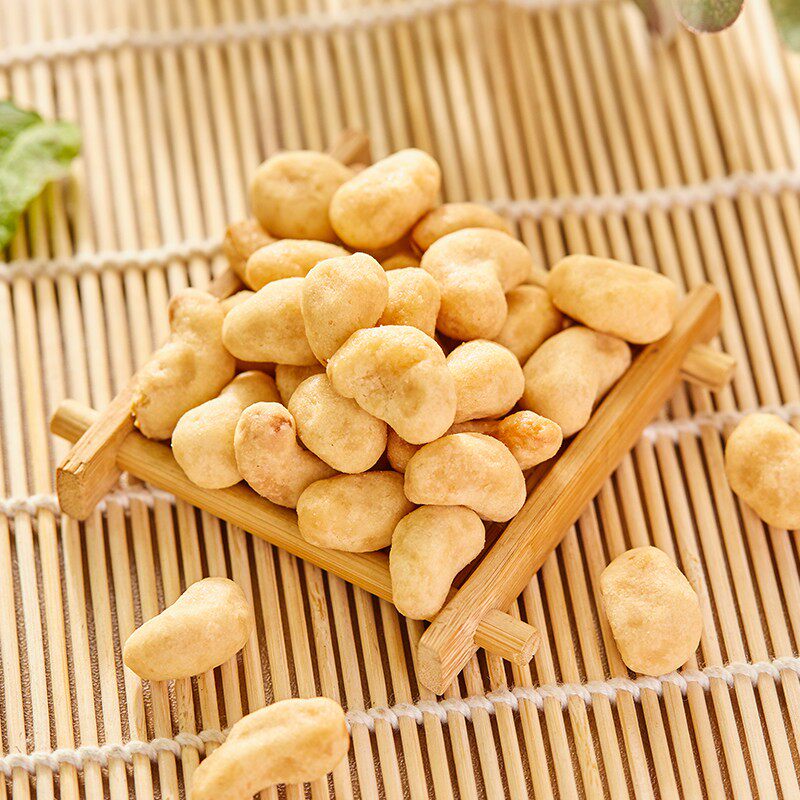 松辰薄粉炭烧腰果仁500g干果仁熟食 松辰食品混合坚果