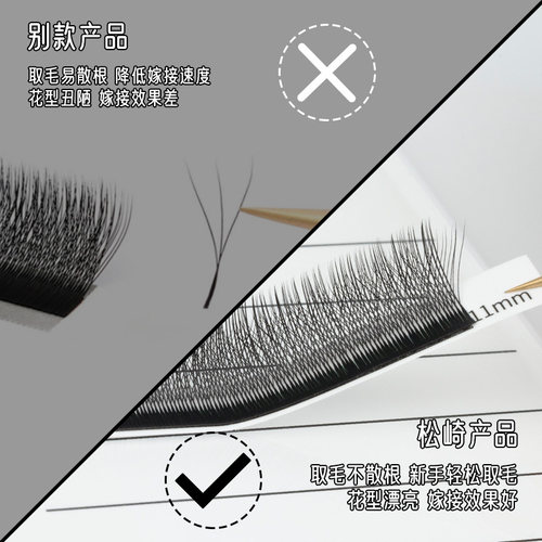 美睫花仙朵嫁接睫毛轻软wy毛漫画款新中式3叶草国风睫毛美睫店用 - 图1