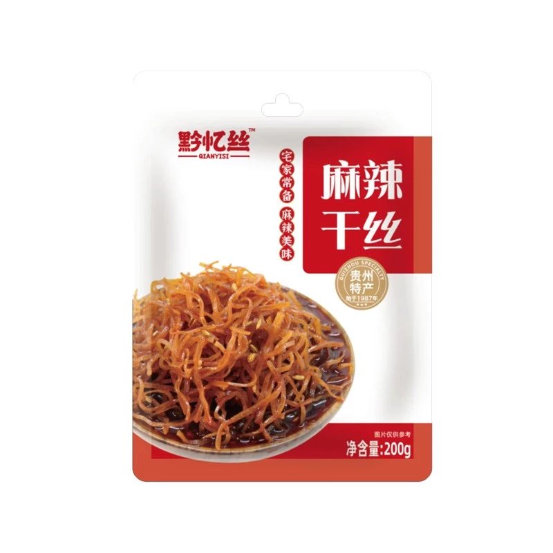 黔忆丝麻辣干丝豆腐丝豆干丝贵州特产老贵阳特色美食小吃卤香豆干 - 图3