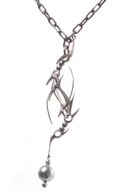 链条拼接项链小众异形挂坠项链