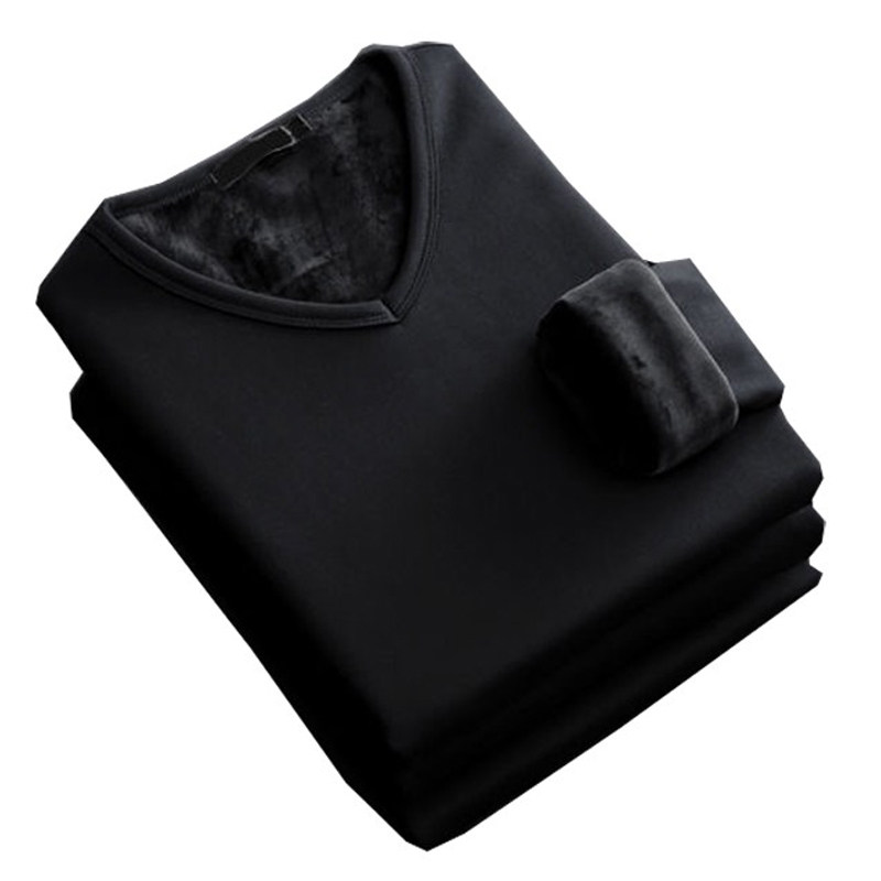 加绒上衣男士加厚保暖衣修身打底单衣抗寒不倒绒V领内衣秋衣冬季,淘宝优惠券,粉丝福利购,淘宝优惠卷