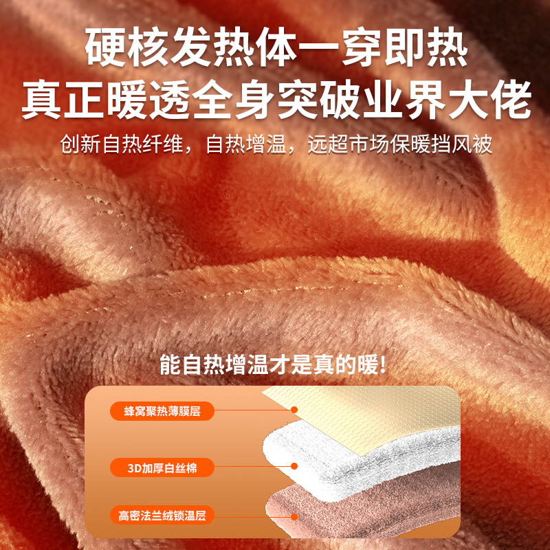 电动车挡风被冬季加绒加厚电瓶摩托车防水罩四季通用保暖秋冬厚款 - 图1