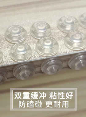 静音硅胶透明免打孔防撞门挡