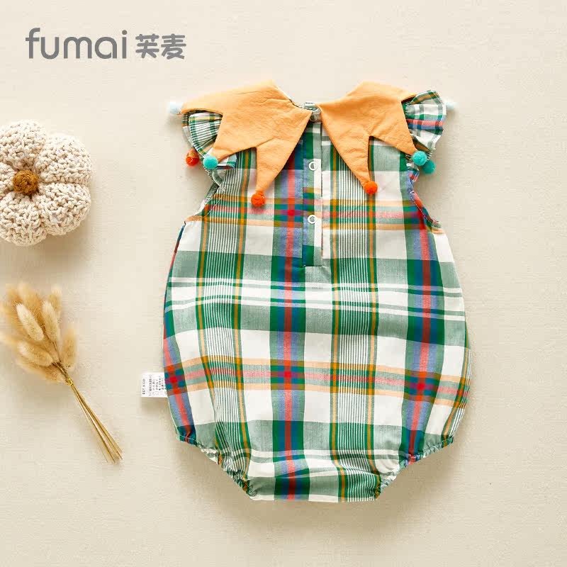 新生婴儿衣服夏季 芙麦连身衣/爬服/哈衣