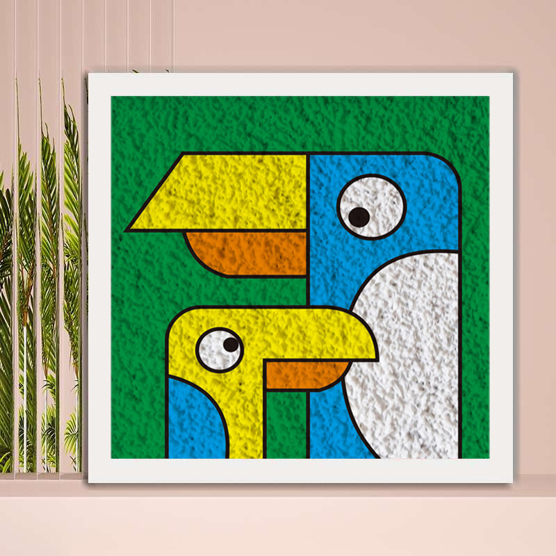 【简笔抽象画】卡通动物纸浆画手工制作diy半成品材料包儿童玩具