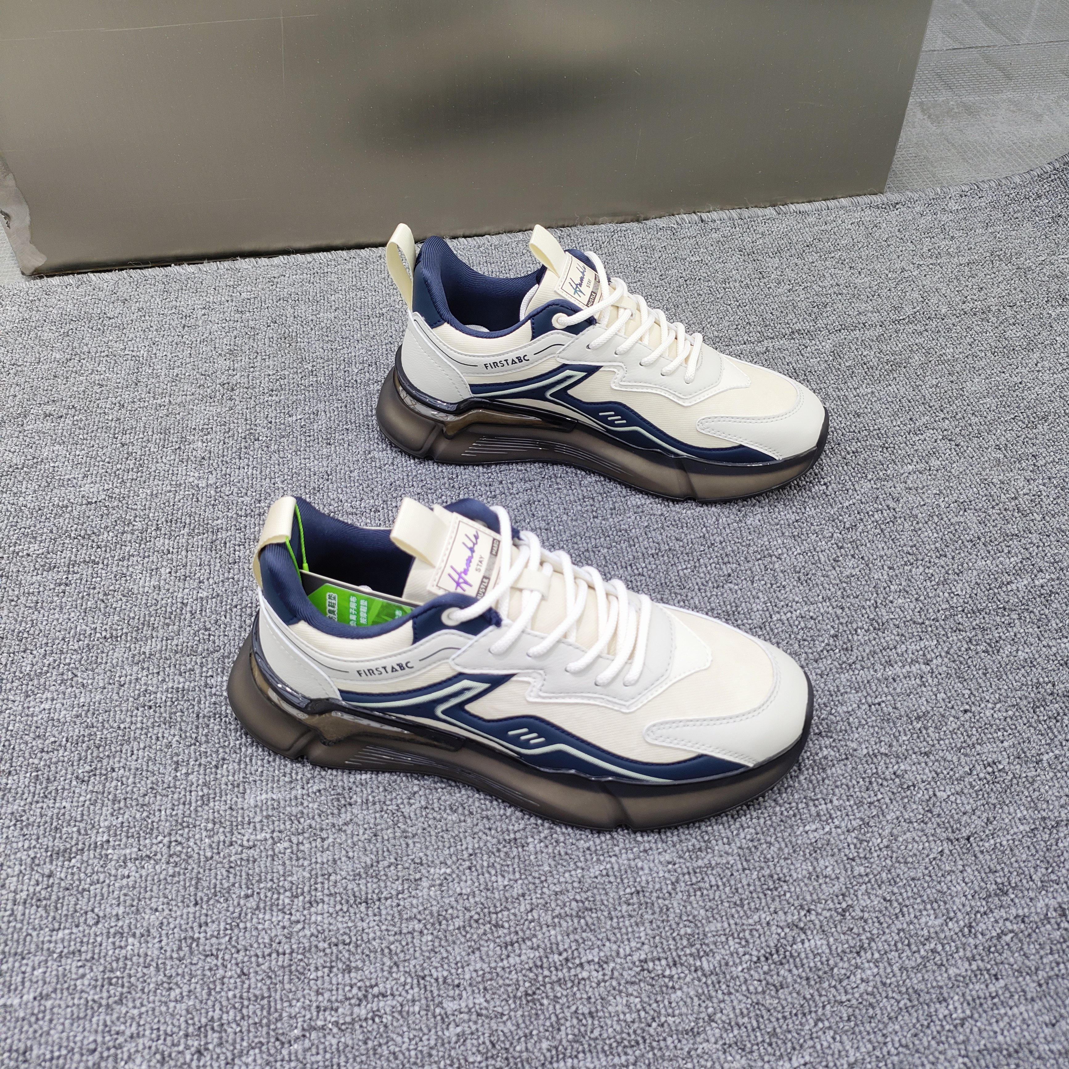 美的循环运动休闲气垫爆米花软底2025秋季新款时尚吸汗百搭男鞋7,淘宝优惠券,粉丝福利购,淘宝优惠卷