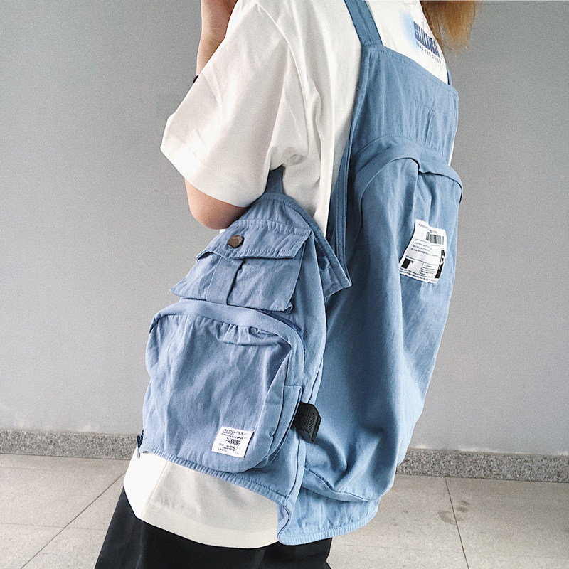 tisvee秋冬国潮大背包日系复古马夹 tisvee背心/马甲