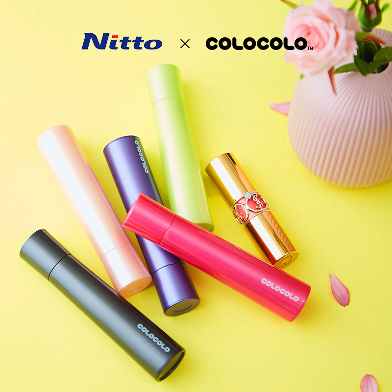 Nitto COLOCOLO科粘乐口红型便携式粘滚去毛神器衣物滚筒式粘毛器 - 图1