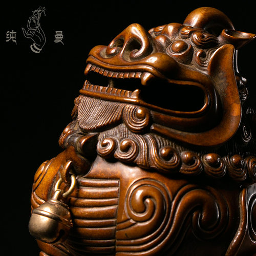 正念庆松堂苏工铜炉名家胡庆松制复古小甪端熏炉紫铜禅意摆件熏香 - 图1