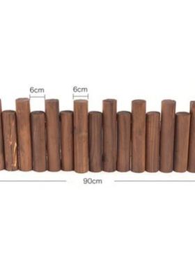 阳台花园造景道具商场木栅栏花坛围栏幼儿园室内装饰木桩摆件落地