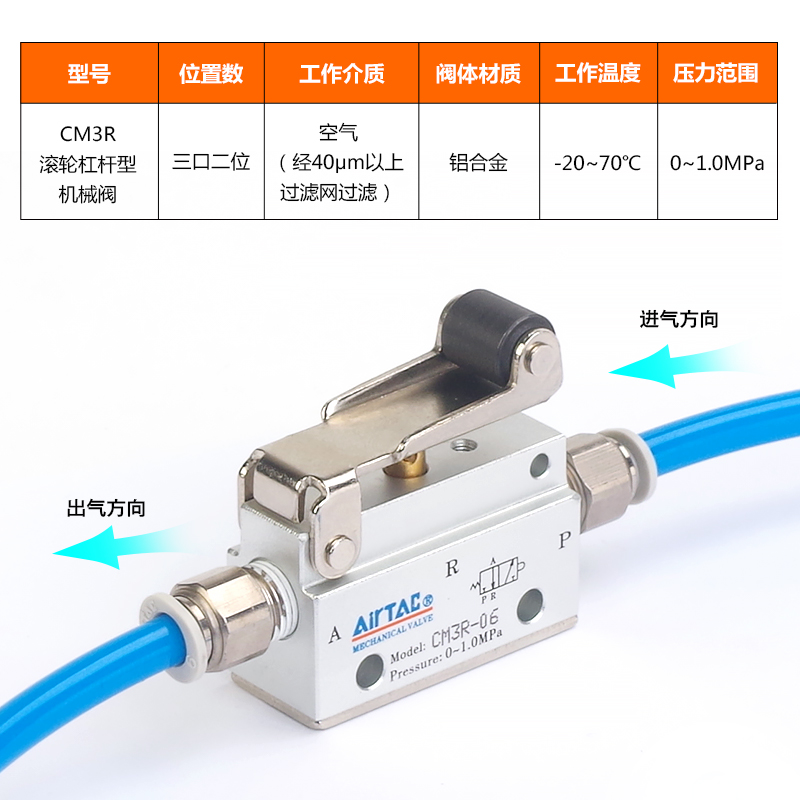 原装亚德客机械阀CM3B-M5/06 CM3R-06 CM3L-05 CM3Y-06 CM3V-08 - 图0