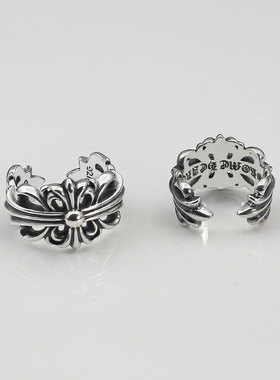 日韩男女不掉色十字架戒指送礼品