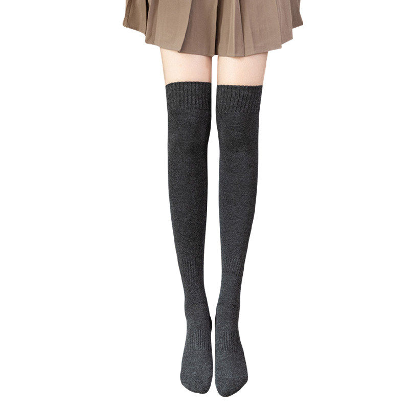 过膝长筒袜女春秋款保暖加绒加厚防下滑孕妇灰色秋冬高筒小腿袜子,淘宝优惠券,粉丝福利购,淘宝优惠卷