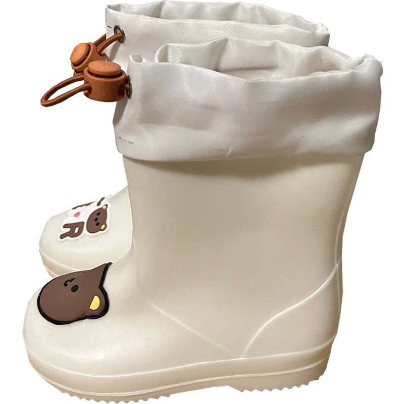 雨鞋儿童女孩男童防水防滑加厚耐磨鞋套高筒宝宝2025新款硅胶软底,淘宝优惠券,粉丝福利购,淘宝优惠卷