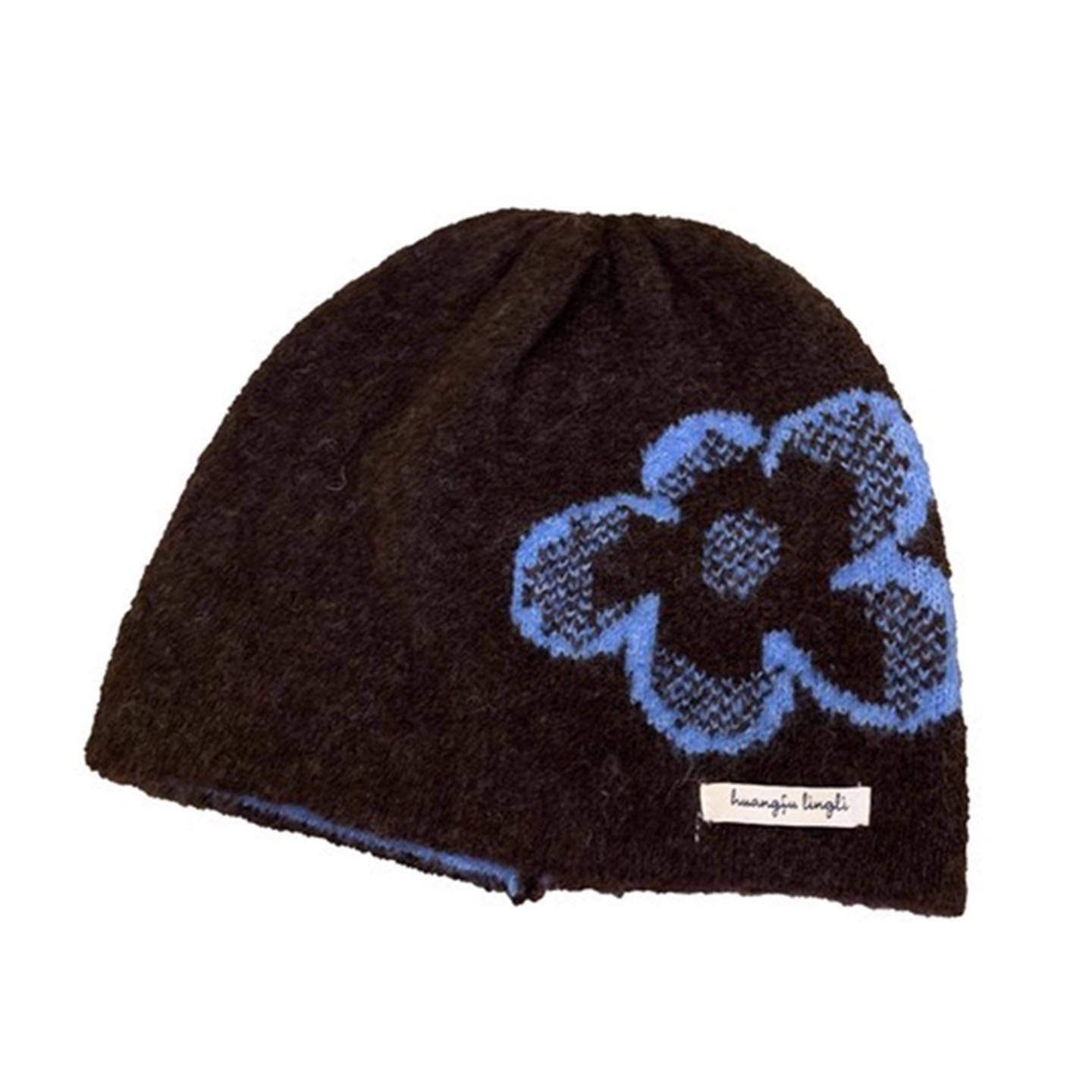 2025新款韩版复古提花针织帽子女秋冬季百搭保暖护耳显脸小包头帽,淘宝优惠券,粉丝福利购,淘宝优惠卷