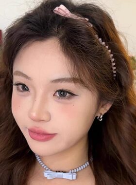 韩系长款电话线发圈箍两用