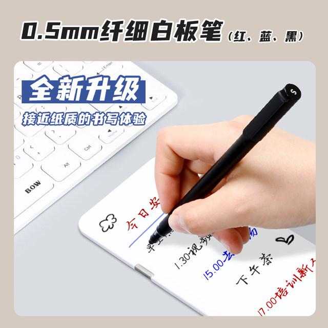 Computer screen message board magnetic side sticky notes