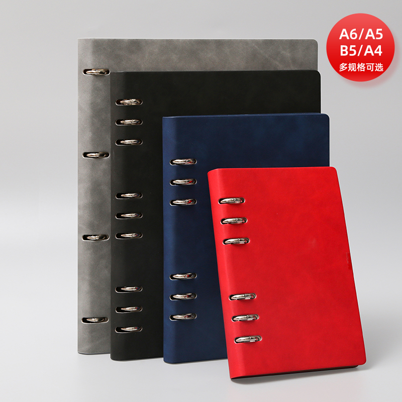 笔记本子加厚本子简约大学生可爱少女心记账本文艺精致复古小清新超厚记事本a5活页可拆卸日记本定制可印logo - 图1