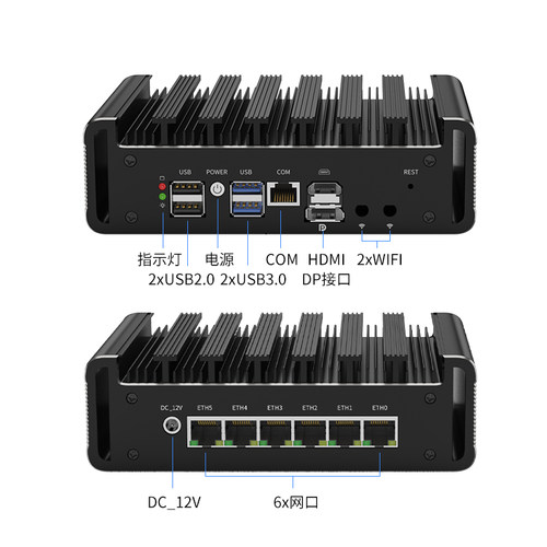 倍控11代6网卡I3-1115G4 I7-1165G7 7505 I5-1135G7四核工控机2.5G网扣i226电脑服务器爱快软路由虚拟机linux-图0