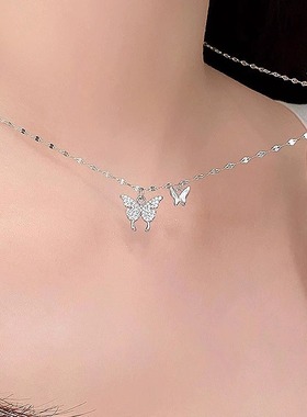 仙女的象征「闪耀蝴蝶」项链
