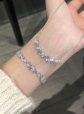 bulingbuling紫钻紫滕花手链~