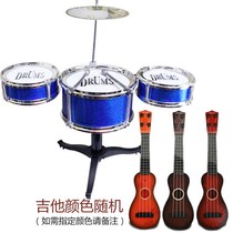 Play professional portable music Baby instrumental hand drummer drum Childrens toy Knocks the big drum beginners