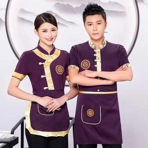 Осенний лонгслив для работы, китайский стиль, короткий рукав, делается под заказ